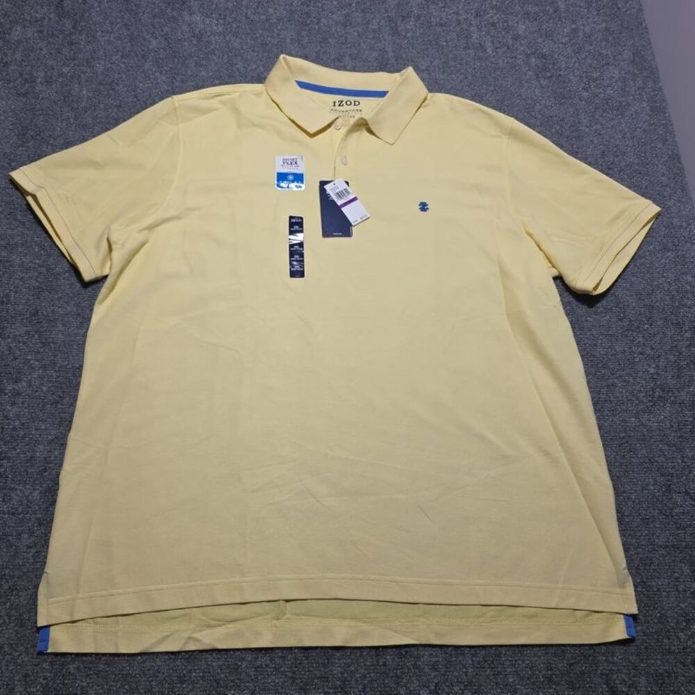 IZOD Advantage Performance Men’s XXL Yellow Stretch Polo Shirt